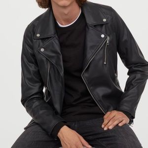 H&M faux leather biker jacket